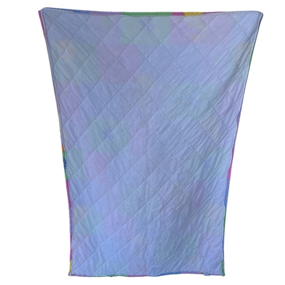 Y2K Looney Tunes Tweety Bird Patchwork Quilted Blanket Pastels 38x60 GUC - Picture 3 of 16